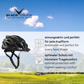 Black Crevice Adult Bicycle Helmet, White/Black, XS/S (50-54 cm)