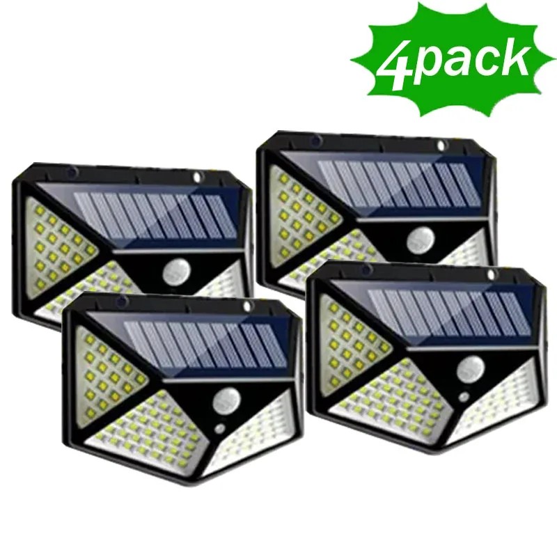 12-Pack Solar Motion Sensor Lights for Outdoor Security – 100-LED