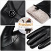 Womens Winter Leather Gloves Touchscreen Texting Warm Driving Lambskin Gloves