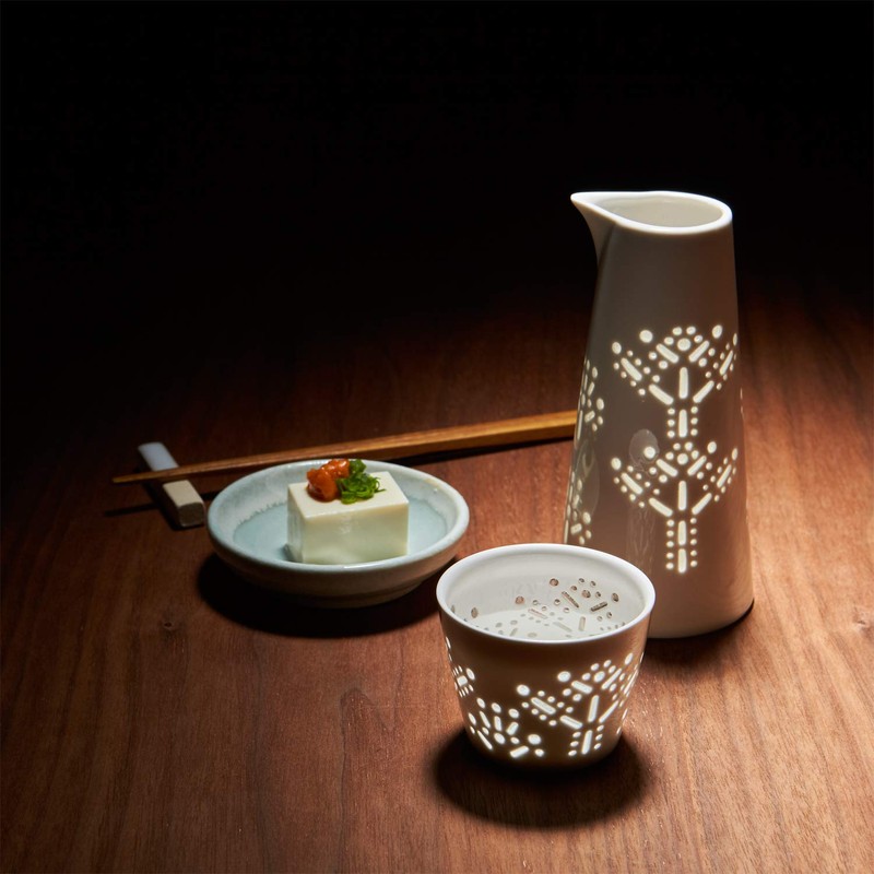 TAMAKI T-924341 Inokuchi Scashi Spiral White Diameter 2.6 x Height