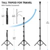 PIOENIMAGE 61" Phone Tripod Stand with 15.7" Flexible Gooseneck and