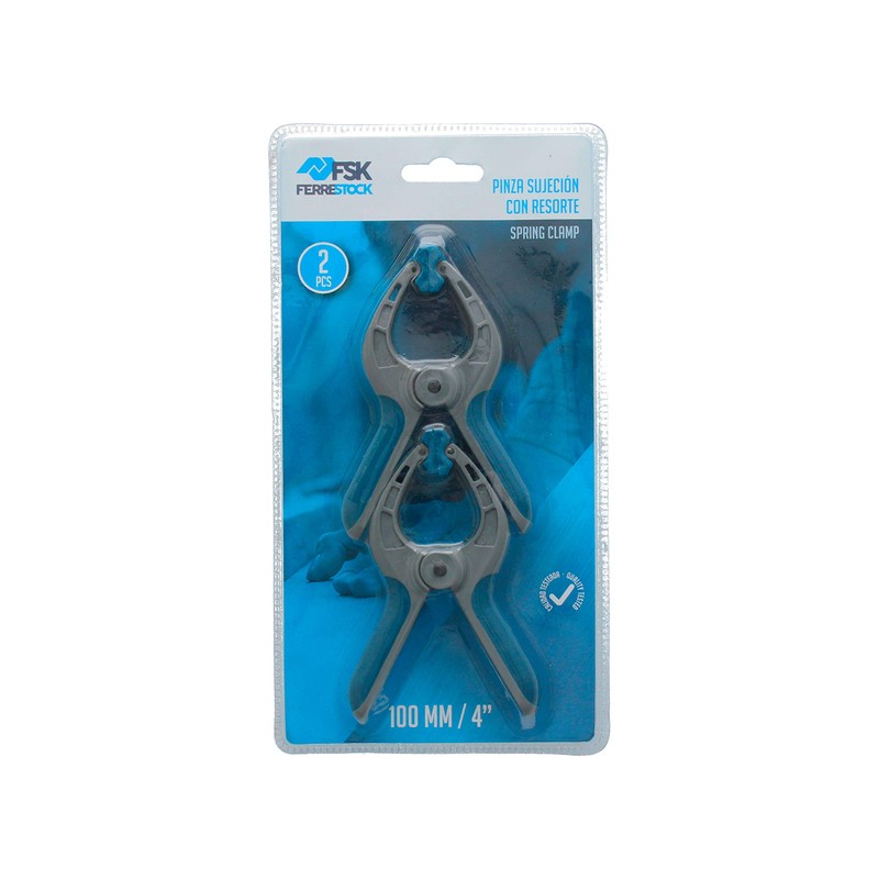 Ferrestock FSKPRS002 Pack Spring Clamps Non Slip Grip Swivel Jaws