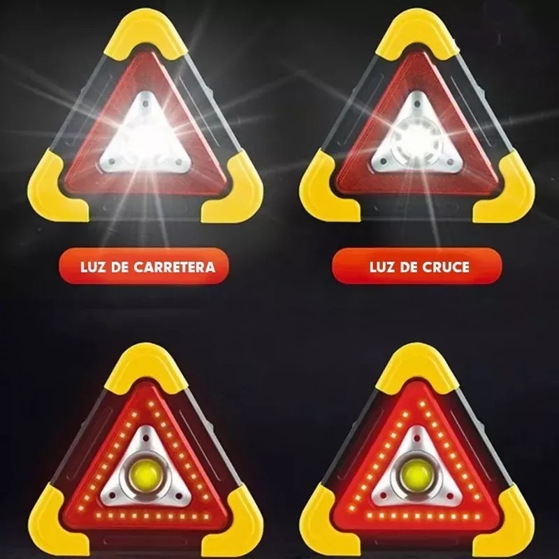 Best Lampara Emergencia Recargable Triangulo Reflejante Led Auto