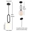 Battery Operated Pendant Lights Set of 2,USB Rechargeable Hanging Lamp