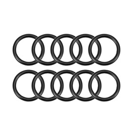 TOP-VIGOR 10Pcs Nitrile Rubber O-Rings, 23mm OD 20mm ID 1.5mm Width Metric Sealing Gasket, Rubber Washers O Rings Spacers for Faucet Plumbing Automotive Repair, Black