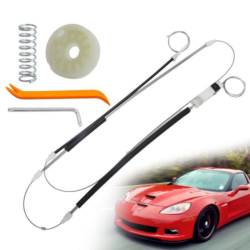 MOTOQUEEN Front Driver for Corvette Window Regulator Repair