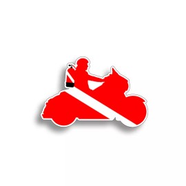 215 Deacals Motorcycle Scuba Diving Sticker Diver Down Dive Car Window Bumper Cup Decal Flag