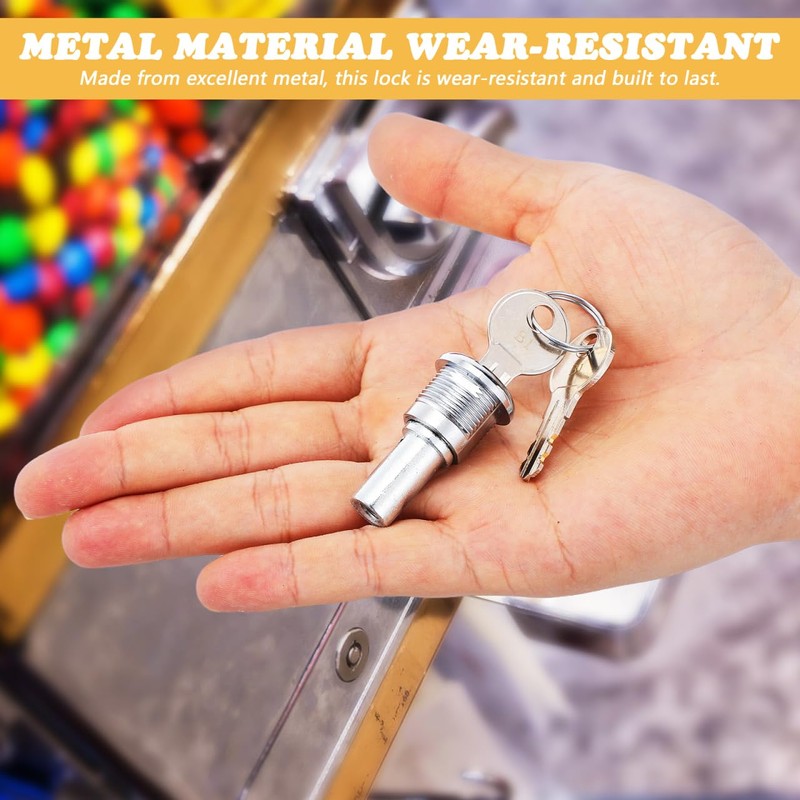 DOITOOL Vending Machine Lock and Key Set Tubular Replacement for