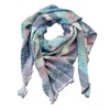 Invero, Grace Triangular Scarf 100% Cotton (Organic Organic), pastel
