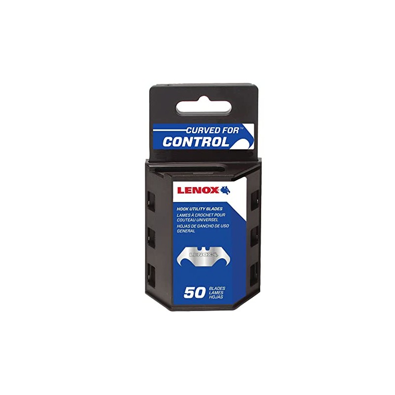 LENOX Utility Razor Blade, Carbon Steel, 50-Pack (LXHT11900L)