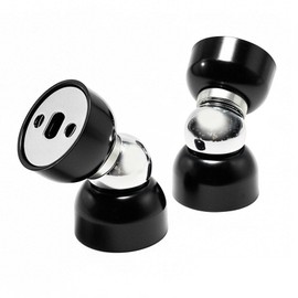 Powerful Magnetic Doorstop - 2 Pcs Stainless Steel Mini Door Stopper, Heavy Duty Magnetism Door Holder for Bedroom Bathroom Kitchen Home Office (Small)