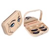 YiQiYi Cosmetic Case Empty Eyelashes Storage Case with Makeup Mirror