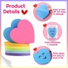 8Pcs 7.6x7.6 cm/3x3 inch Heart Shape Sticky Notes 30 Sheets/Pad