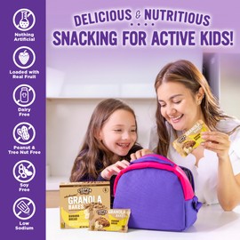 Cooper Street Banana Bread Granola Bakes (12 pack) - Individually Wrapped Soft and Chewy Breakfast Granola Bars - Nut, Dairy & Soy Free - Great As Kids Snacks For School, Hiking Or Work