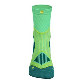 BAUERFEIND Løbeydeevne Men's Hiking Socks for Outdoor Activities such as Cycling, Hiking, Green, 35-37 EU
