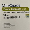 MediChoice #REB3014 Dual Self-Closure Elastic Bandages, 4" x 5.5yd -