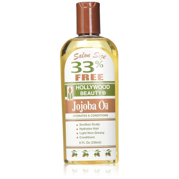 Hollywood Beauty Jojoba Oil Scalp Treatment, Beige , 8 Oz