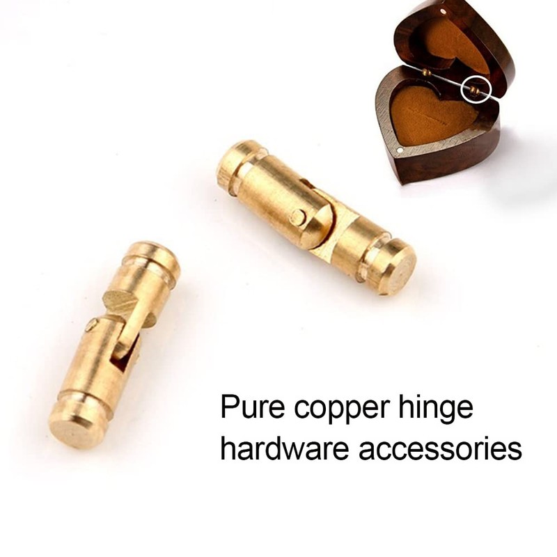 30 PCS Hidden Cylindrical Barrel Hinge Invisible Hinges Brass Tone