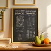Wallbuddy Space Exploration Patent Poster | Goddard Rocket, Shuttle System,
