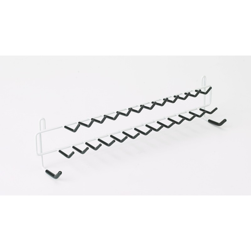 ClosetMaid Epoxy coated steel 8051 Tie and Belt Rack, White,