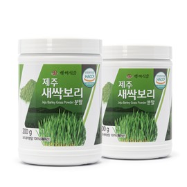 Baekse Food Jeju Barley Sprout Powder 100% 200g container SOD enzyme dietary fiber 200g x 3+1 container / 백세식품 제주산 새싹보리 분말 가루 100% 200g 통 SOD효소 식이섬유 200g x 3+1통
