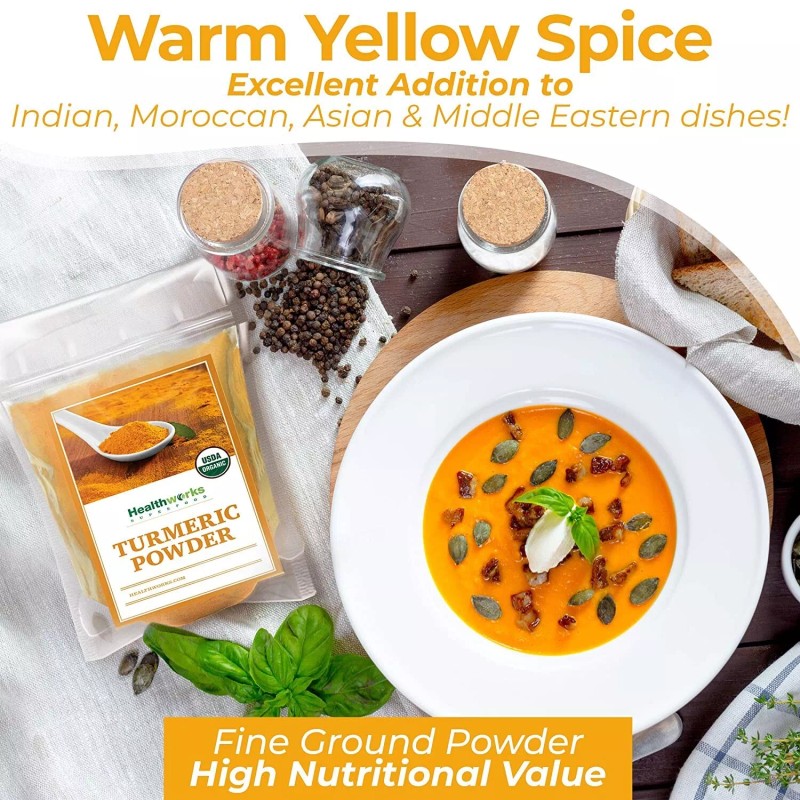 Organic Turmeric Powder Polvo Orgánico de Cúrcuma - Curcuma Organica