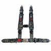 Black 4 point harness for bucket seat with quick latch