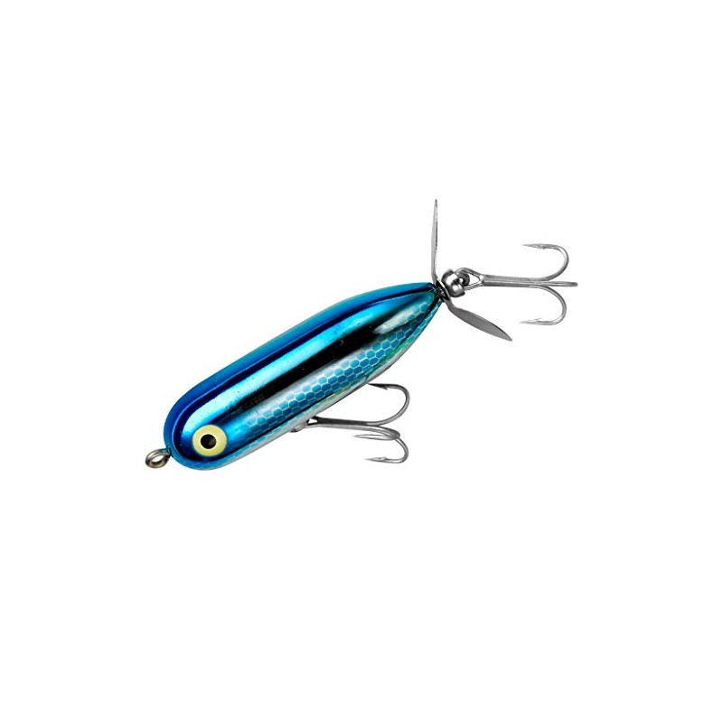 Heddon Torpedo Prop-Bait Topwater Fishing Lure with Spinner Action, Blue