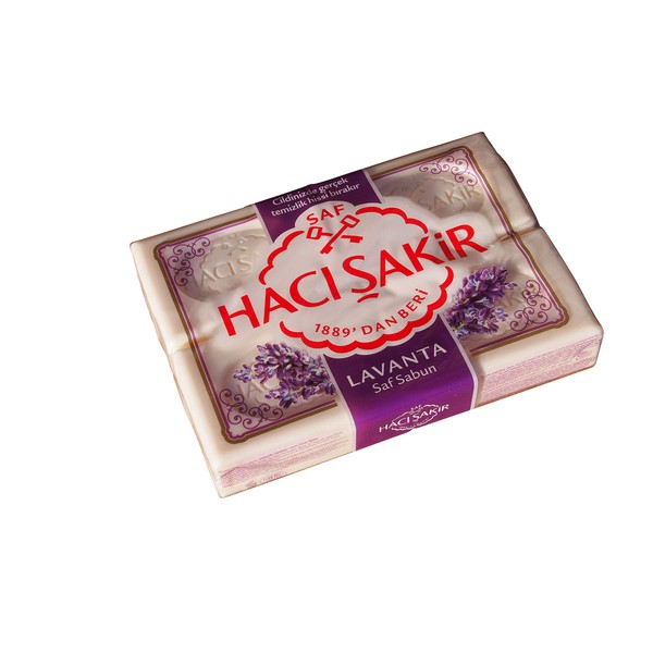 Haci Sakir Lavender Soap Pack of 4 x 150 g