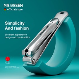 MR.GREEN Nail Clippers with Build-in Nail File Stainless Steel Anti-Rust Nail Scissors Manicure and Pedicure Tools for Women, Men and Seniors
