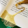 Metal Bookends, Gingko Bookend, Decorative Metal Book Stand Set in