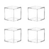 Dayaanee Acrylic Box with Lid, 4 Pack Small Square Acrylic