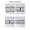 Pipe Connector M25 - Sleeve for Smooth Pipes, 4 Half
