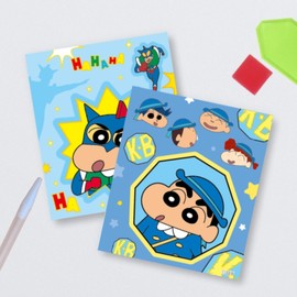 DIY Deco Sticker Type Crayon Shin-chan Diamond Cross Stitch 12X14cm Crayon Shin-chan and Friends / DIY데코스티커형 짱구 보석십자수 12X14cm 짱구와 친구들