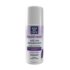 Kiss My Face Liquid Rock Deodorant Roll-On, Lavender, 3 Fl Oz (1900373)