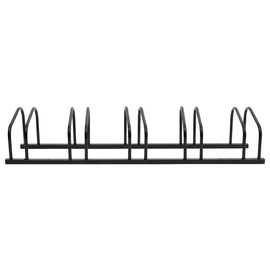 CHARMMA Bike Rack for 5 Bikes Black Steel,Bicycle Stands & Storage-154425