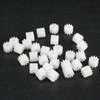 uxcell 30pcs Plastic Gears White 10 Teeth Model 102A Reduction