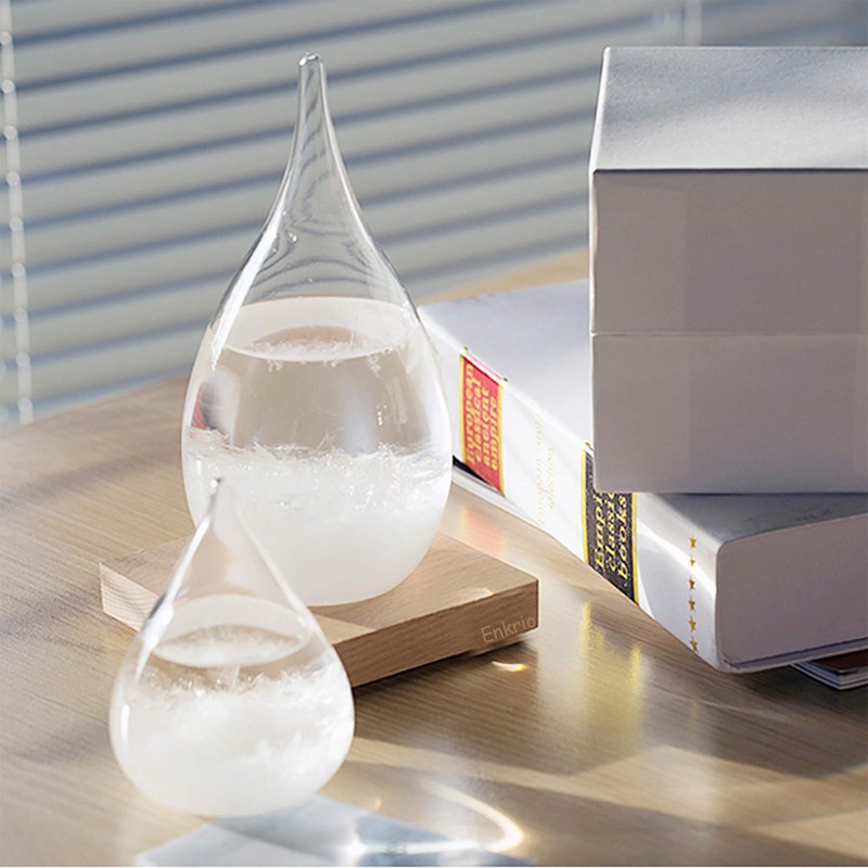 Enkrio Storm Glass Weather Predictor, Weather Station Weather Forecaster with