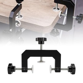 3 Way Face Clamp, Adjustable Cabinet Drawer Installation Clamps, Woodworking Clamps, Clamping Depth of 3-1/4 Inches, 3 Way Edging Clamp for Cabinet Carcass & Edging Shelves