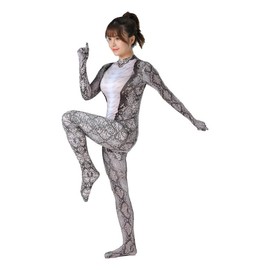 IPENNYE Snake Full Body Tights, Adult Animal Costume, Halloween Costume, Snake Pattern, Consecutive Clothes, Kigurumi, Cosplay, Funny Costume, Breathable, Elastic, Body Tights, Halloween Costume, New Year's Party, Entertainment, Banquet, Event, Party, Cu