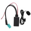 Bluetooth 5.0 Aux Input Audio Adapter Cable with Microphone for