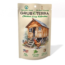 GrubTerra Coop Deodorizer Odor Eliminator for Chicken Pen Suitable for Chicken Feeder Odor Absorber and Smell Control Solution Clean Fresh Environment