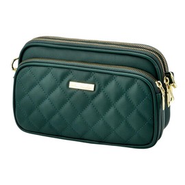 SHARE ITEMS Women's Shoulder Bag, Small, Second Bag, Stylish, Cute, Pouch, Cross-body, Lightweight, Everyday Use, Compact, Travel, green