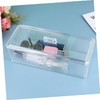 BIUDECO Double Layer Acrylic Makeup Brush Storage Box Lid Capacity