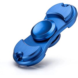 OKCS Aluminium Fidget Toy Hand Spinner Hand Toy Finger Spinner Stress Relieve and Promote Concentration for Young and Old - Blue