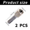 2 pieces SDS adapter, 6.35 mm SDS bit holder for
