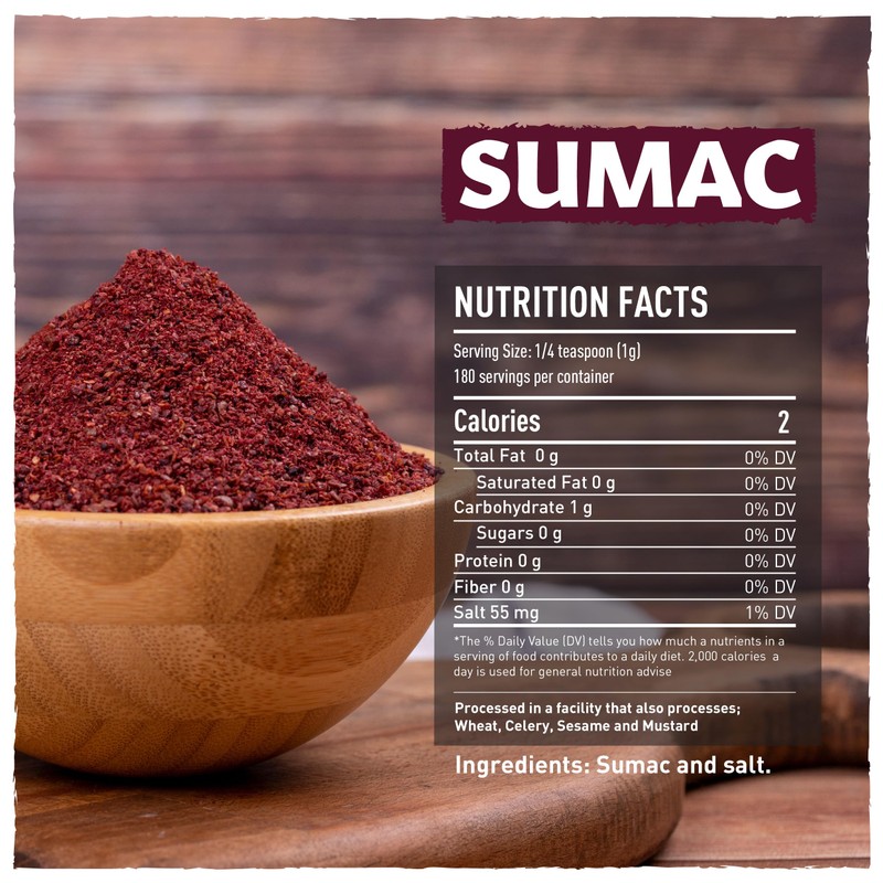 Eastanbul Sumac Spice, 6.4oz, Ground Sumac, Fresh Farm Turkish Spice