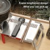 Portable Camping Table Heat Shield Gas Stove Stand Windshield Camping