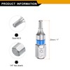 sourcing map 2pcs Hex Screwdriver Bit H2.5 1/4" Hex Shank