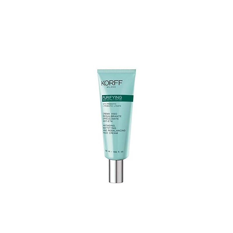Korff Purifying Crema Viso Riequilibrante Opacizzante Anti Età 50 ml